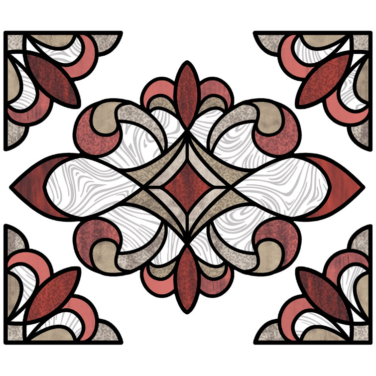 Lark Manor Stained Glass Window Decal & Reviews Wayfair